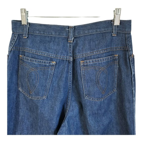 Vintage 1970's Women's Sears Jeans That Fit Size 16 31x29 High Waist Mom Jeans - Picture 6 of 12
